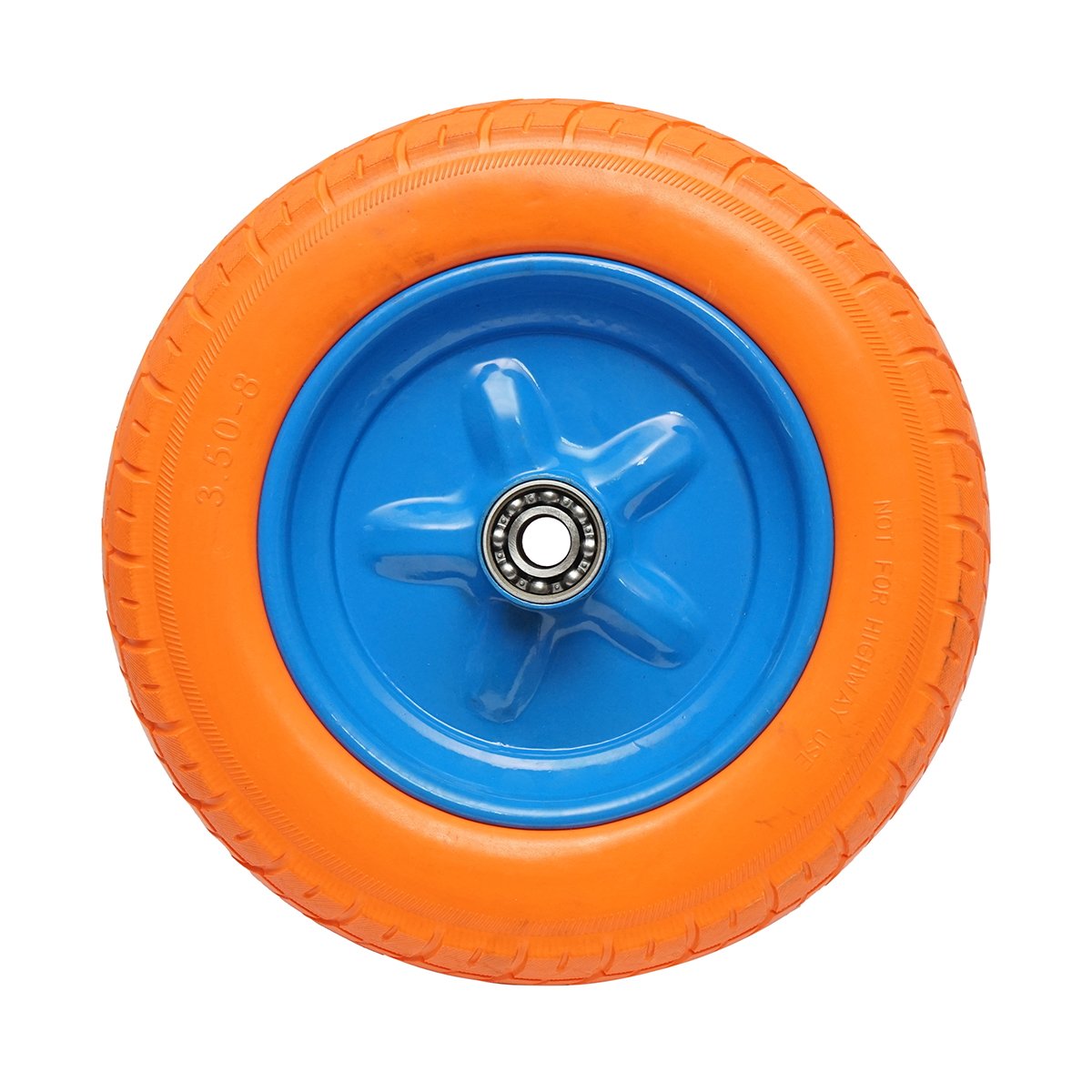 Roata roaba poliuretanica 3.50-8 cu janta metal